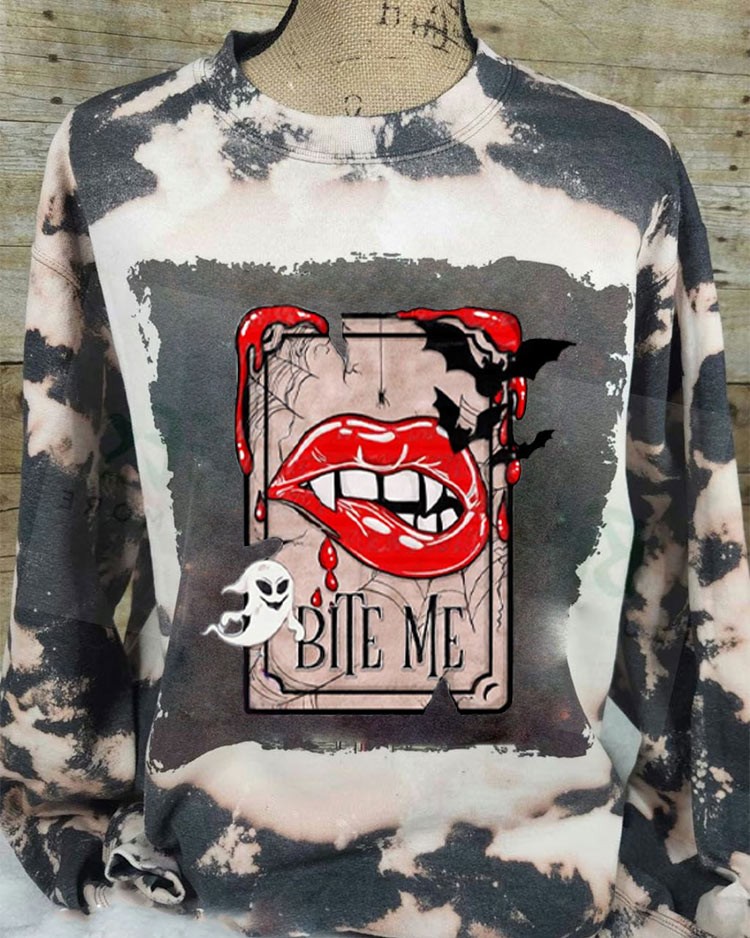 Bite Me Tarot Sweatshirt Hoodie For Halloween Gift Ideas