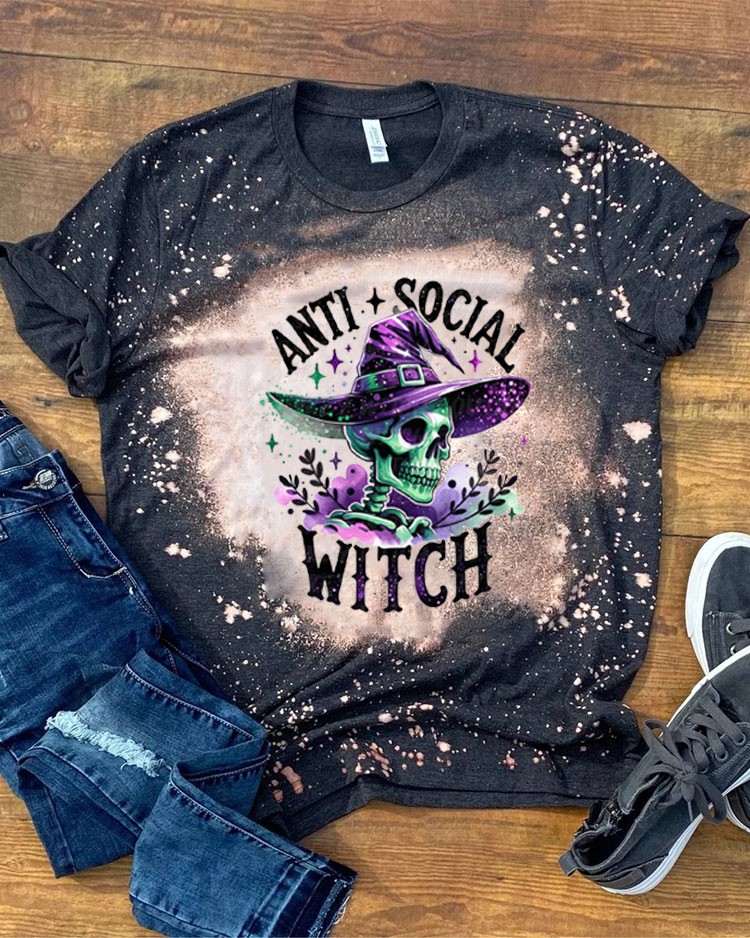 Halloween Spooky Anti Socia Witch Sweatshirt Hoodie For Gift Ideas