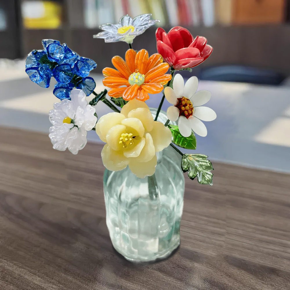 Custom Glass Birth Month Flower Jan to Dec Unique Mother's Day Gift For Mom or Grandma