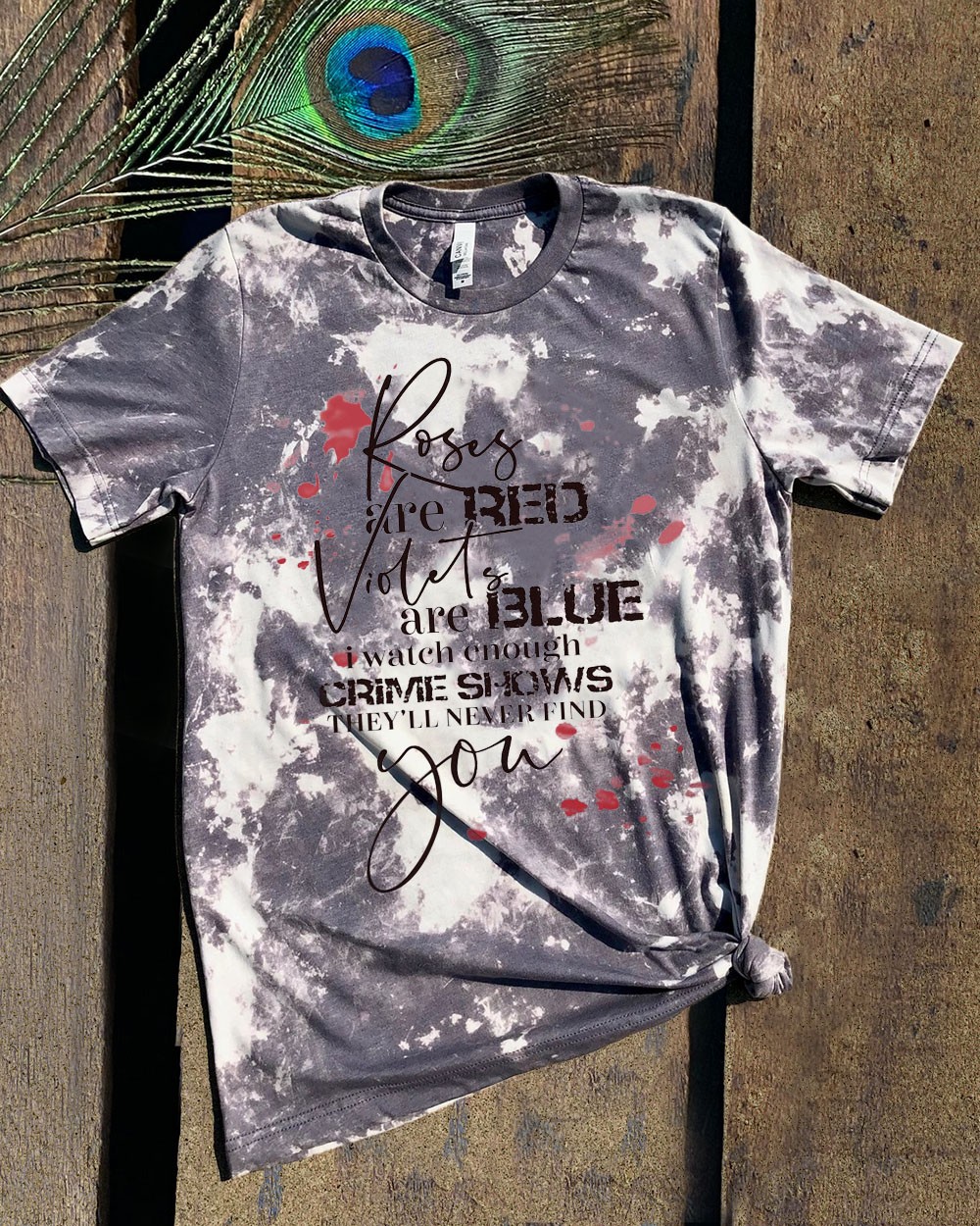 Crime Shows Bleached Vintage Sweatshirt Hoodie For Halloween Gift Ideas