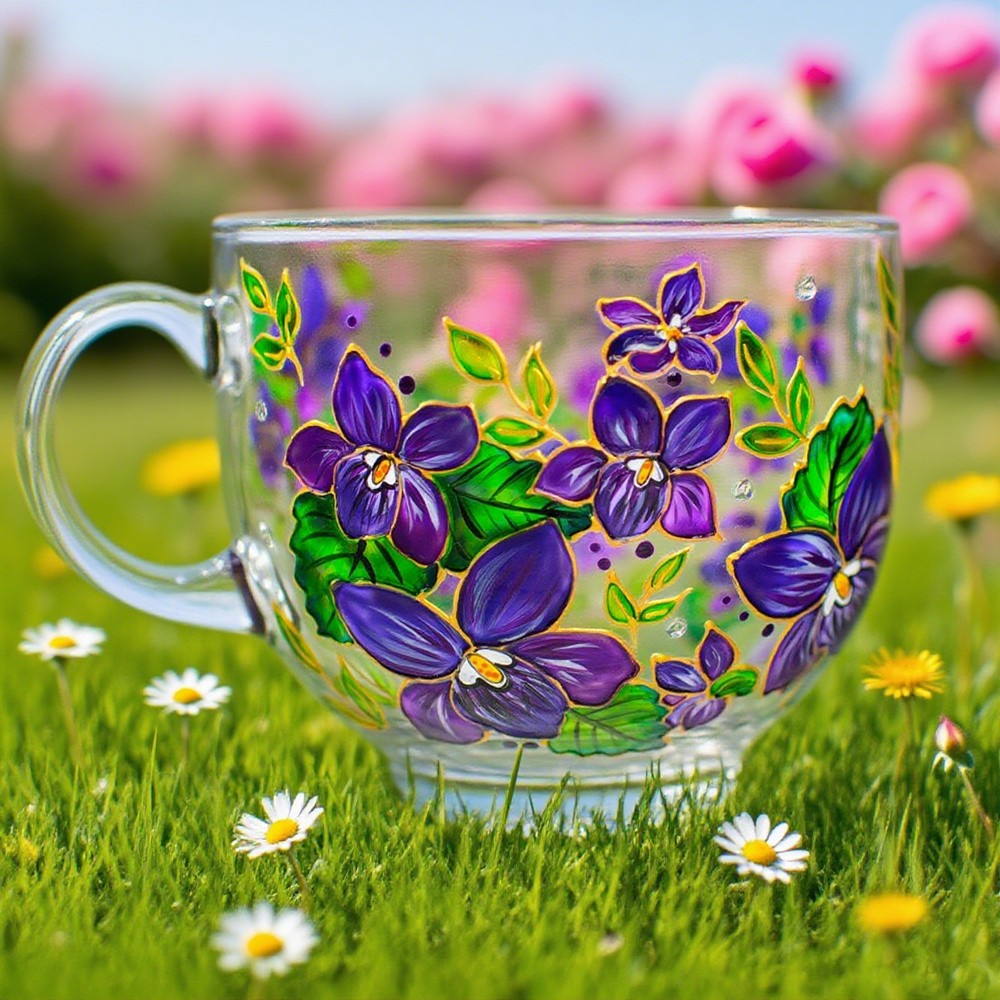 Personalized Birth Month Flower February Violet Mug For Mom Grandma Gift