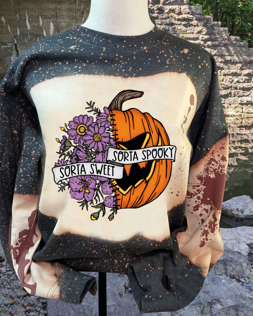 Sorta Sweet Sorta Spooky Sweatshirt Hoodie For Halloween Gift Ideas
