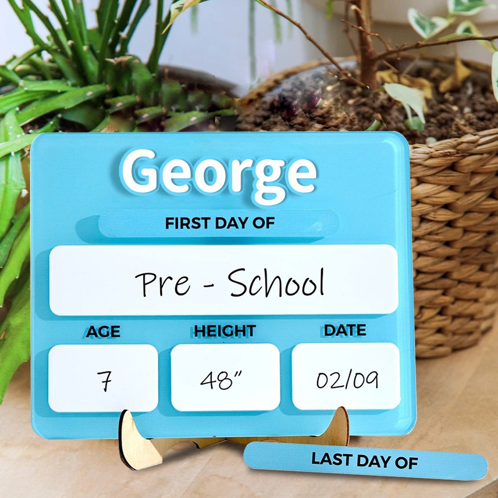 Custom Acrylic First And Last Day Interchangeable School Sign Back to School Photo Prop