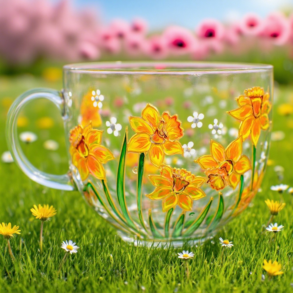 Personalized Birth Month Flower March Daffodil Mug For Mom Grandma Gift