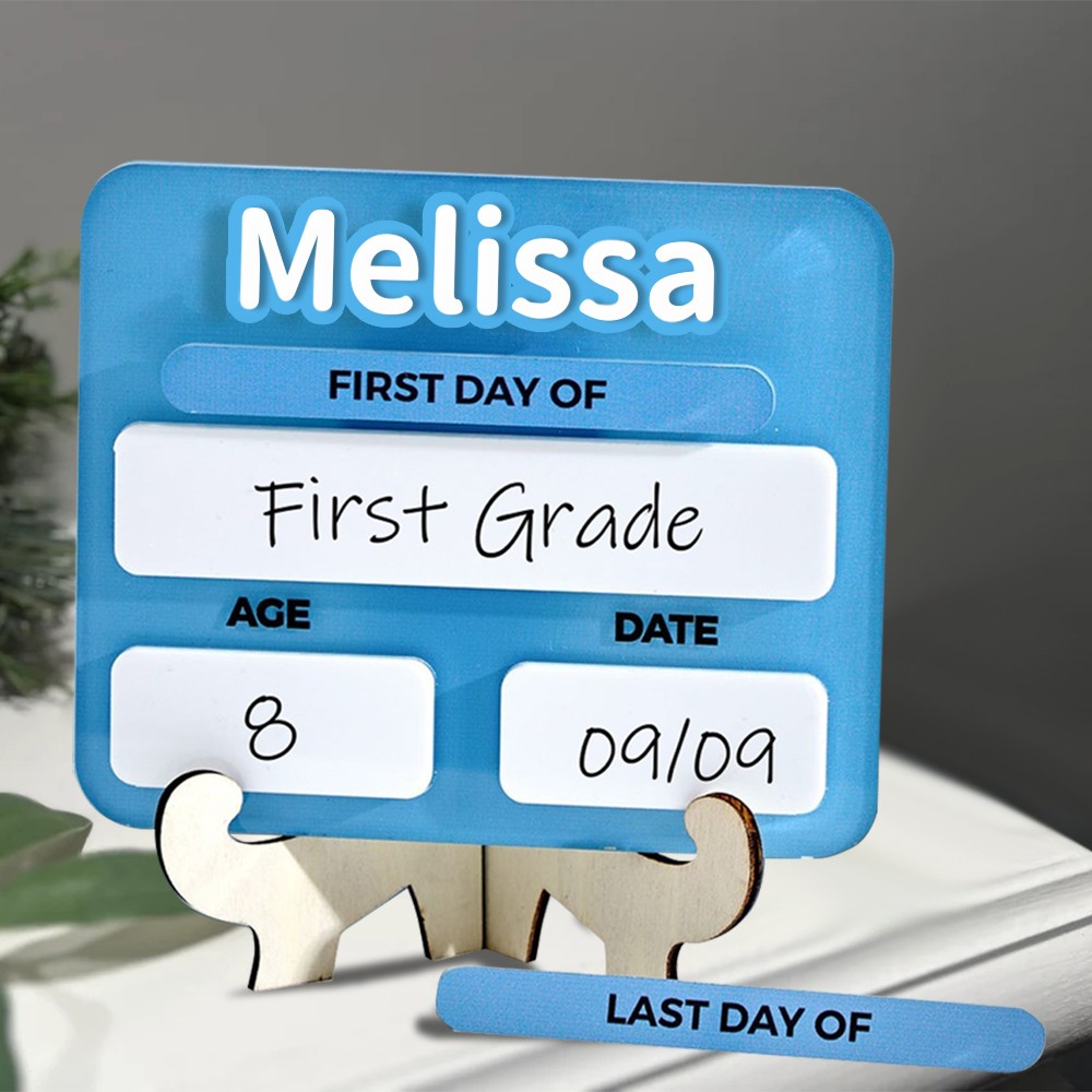 Custom Acrylic First And Last Day Interchangeable School Sign Back to School Photo Prop