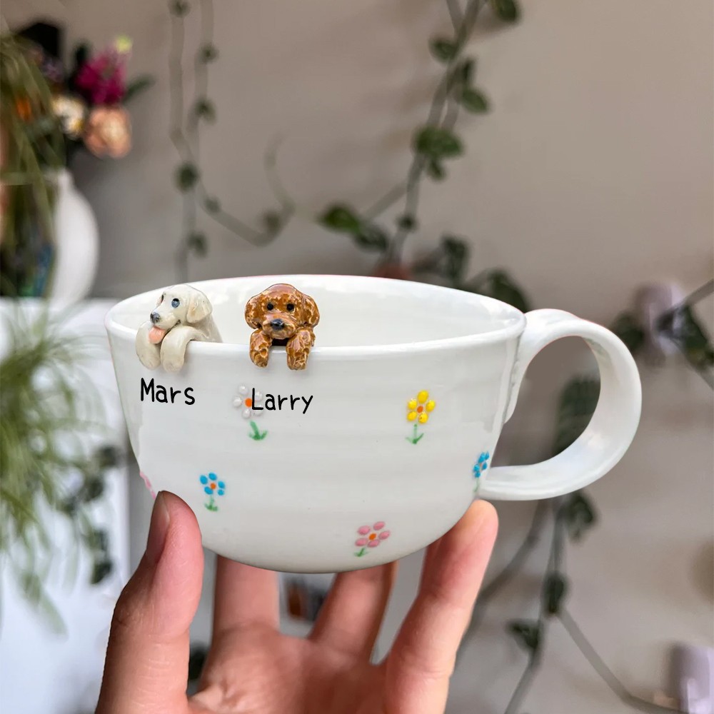 Custom Dog Figure Mug For Pet Lover Or Dog Owner Keepsake Gift