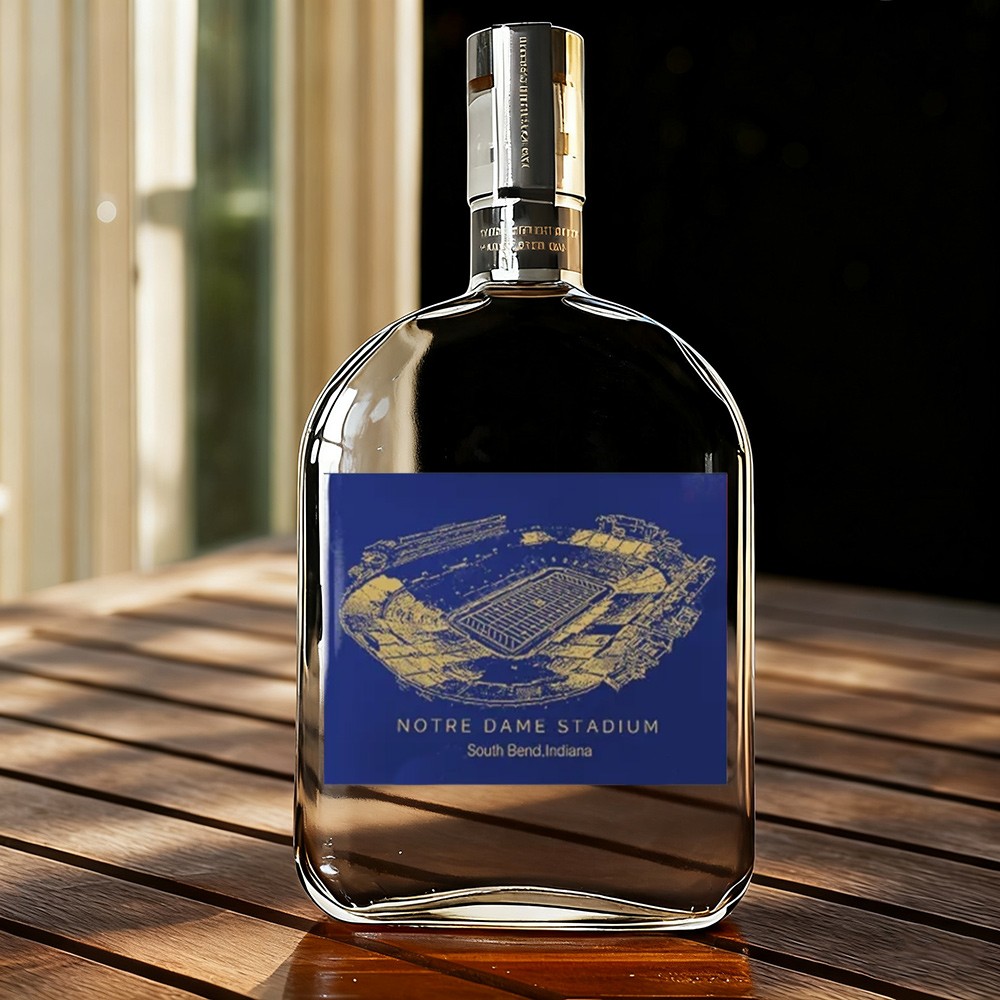 Notre Dame Stadium Whiskey Bottles Gifts For Sports Lovers Game Day Christmas Gift