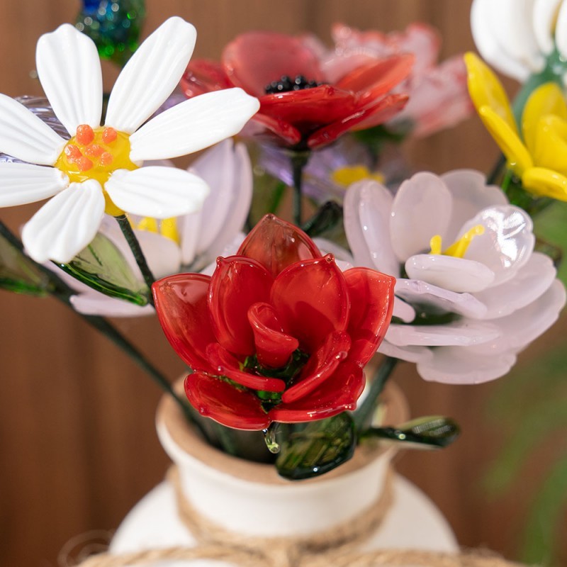 Custom Glass Birth Month Flower Jan to Dec Flower Unique Mother's Day Gift For Mom Grandma