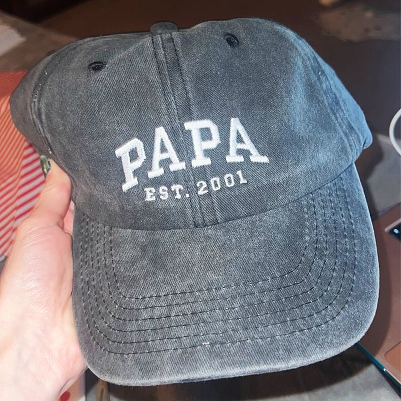 Custom Embroidered Papa Cap For Father's Day Gift