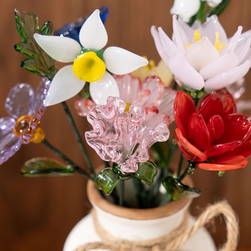 Custom Glass Birth Month Flower Jan to Dec Flower Unique Mother's Day Gift For Mom Grandma