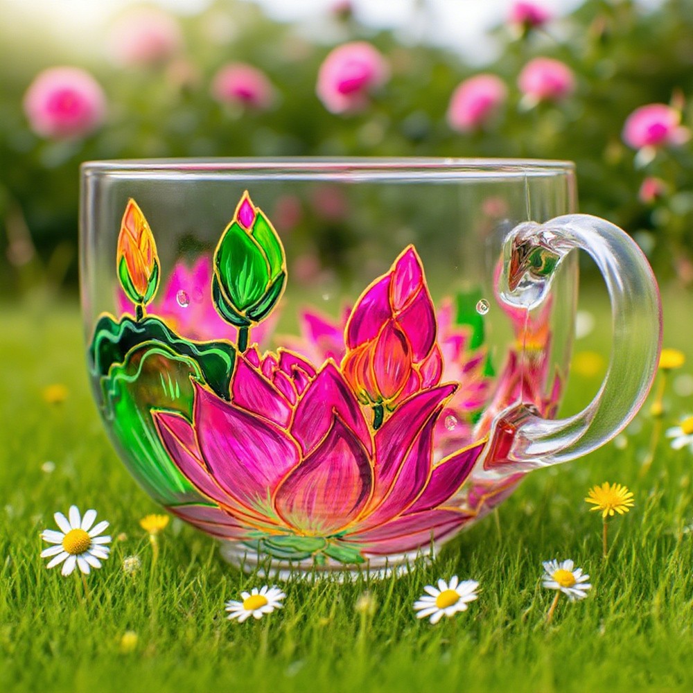 Personalized Birth Month Flower July Water Lily Mug For Mom Grandma Gift
