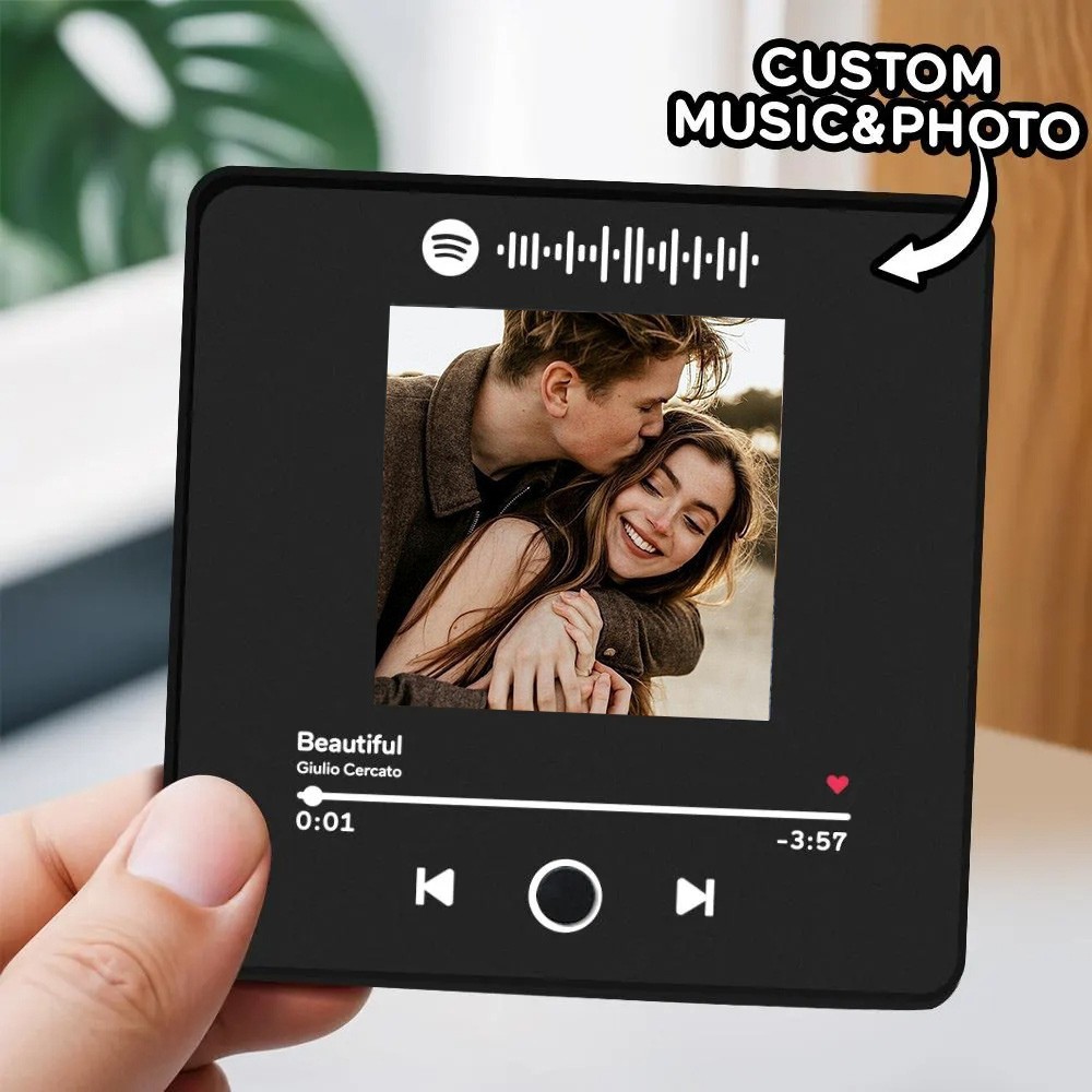 Personalized Spotify Photo Refrigerator Magnets With Album Cover Valentine's Day Gift for Her Him