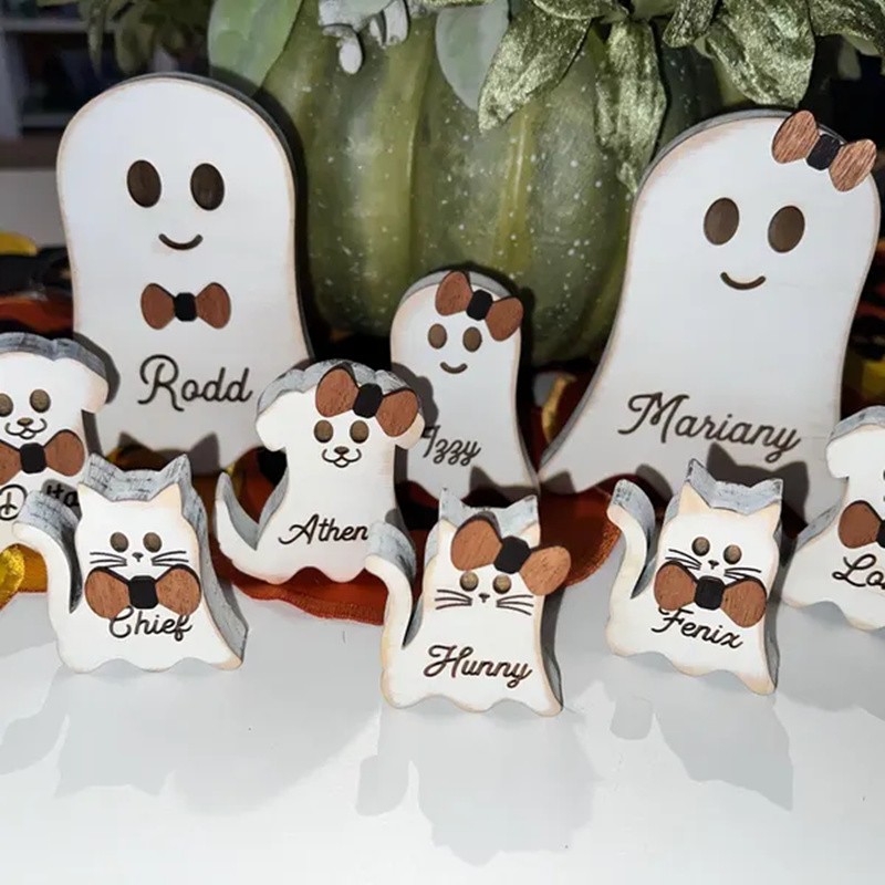 Personalized Ghost Family Our Boo Crew Halloween Decor Gift