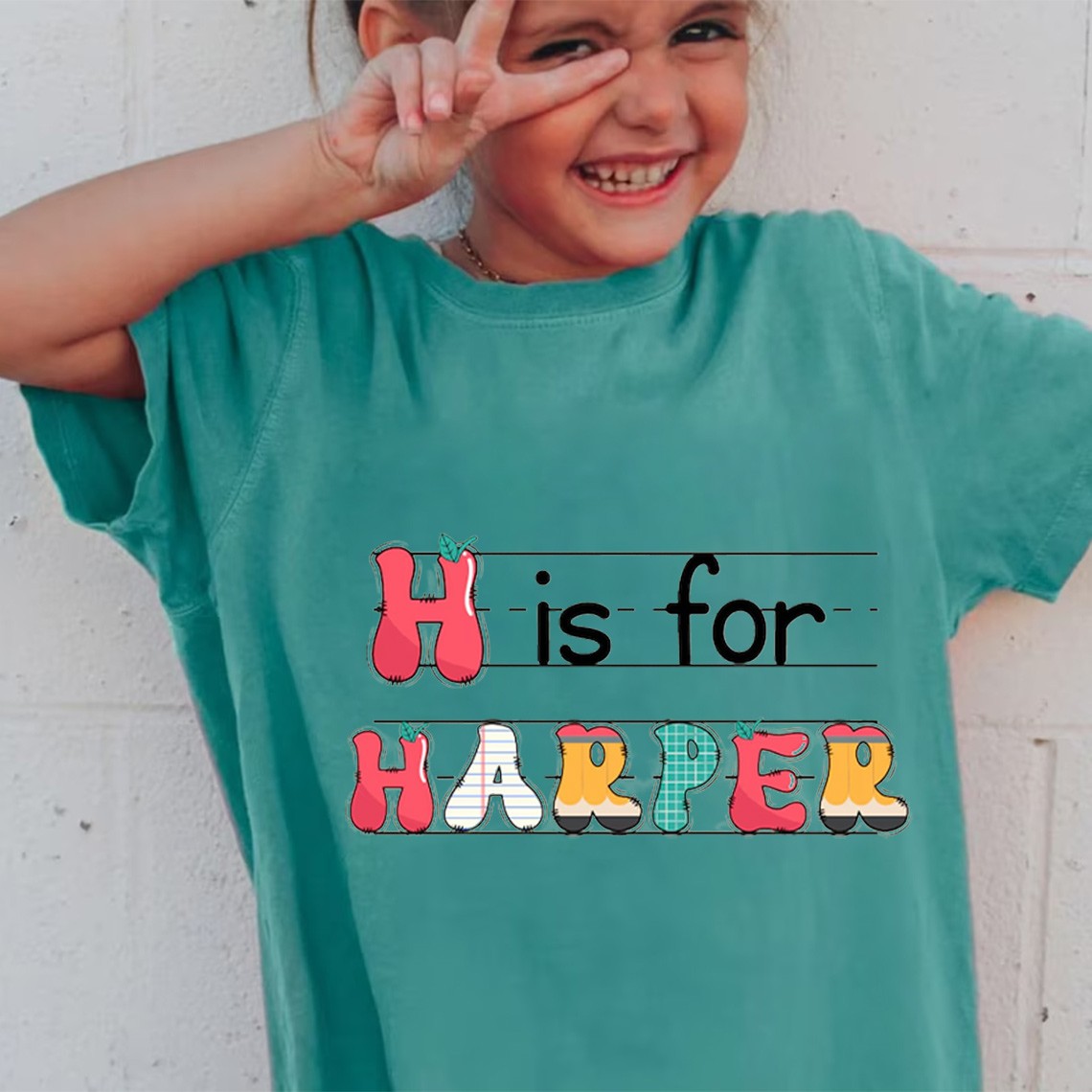Personalized Back to School First Day of School Name Shirt For Kids