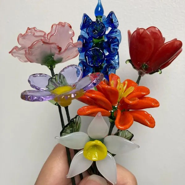 Custom Glass Birth Month Flower Jan to Dec Flower Unique Mother's Day Gift For Mom Grandma