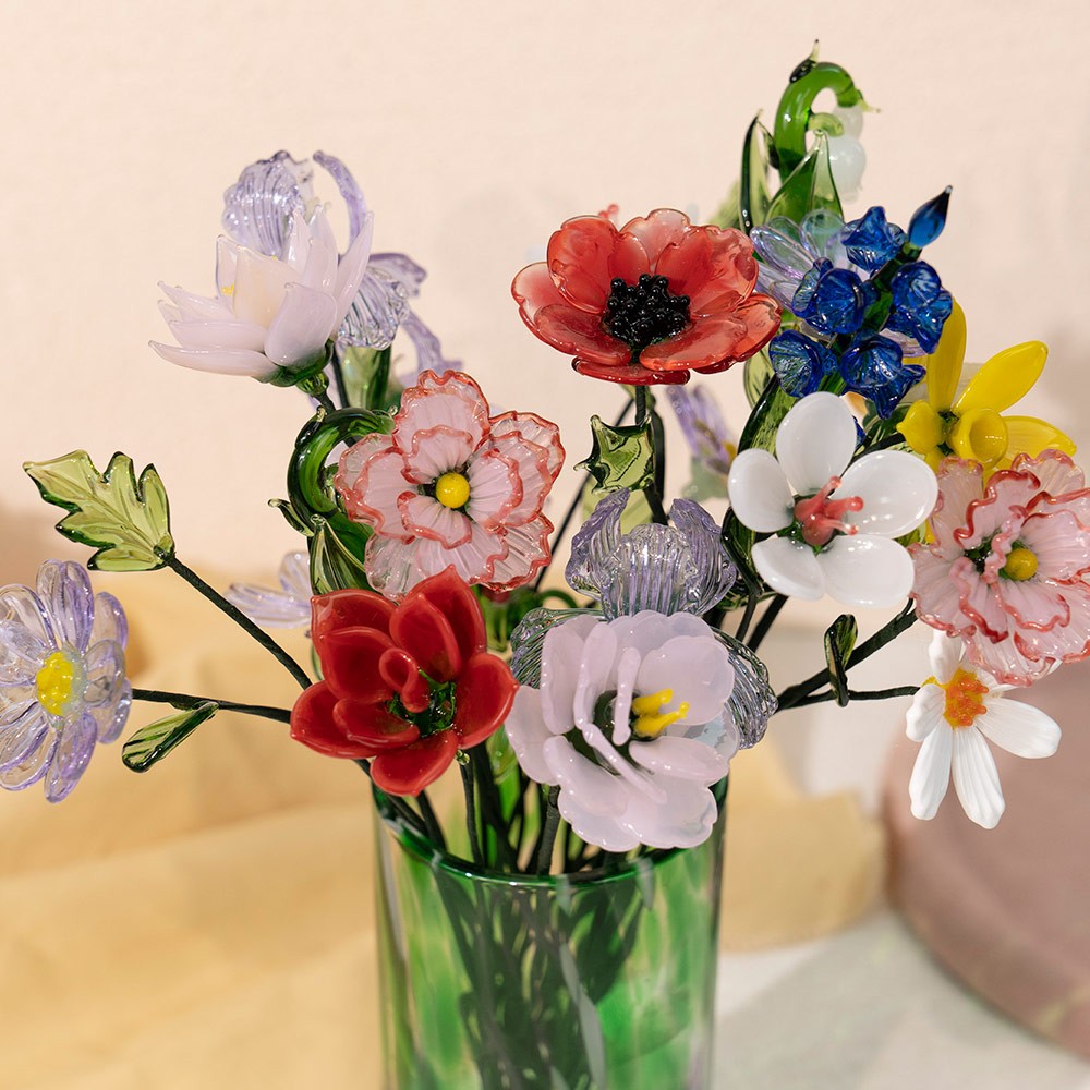 Custom Handmade Glass Birth Month Flower For Mom Grandma Christmas Unique Gift