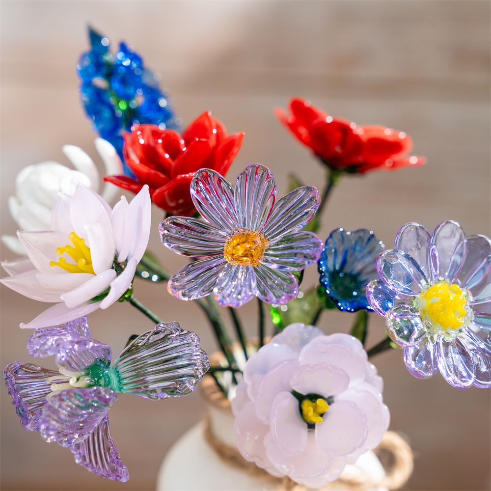 Custom Glass Birth Month Flower Jan to Dec Unique Mother's Day Gift For Mom or Grandma