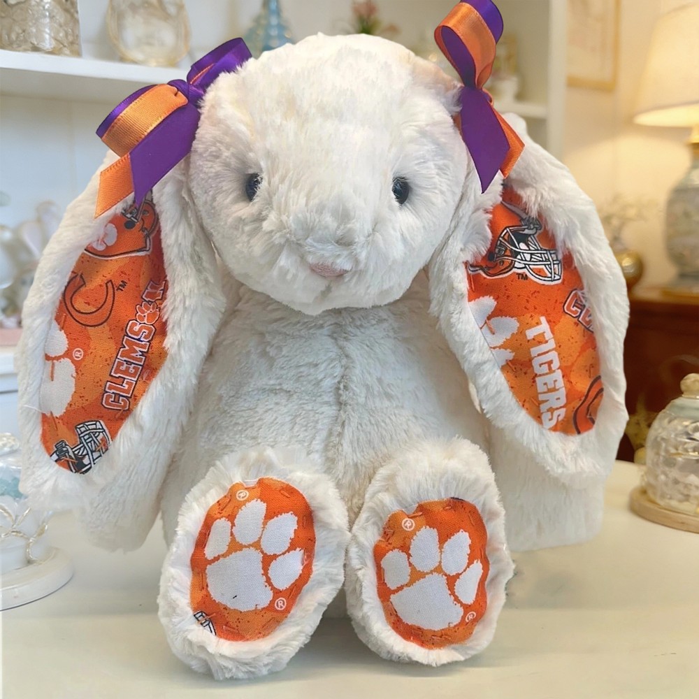 Clemson University Custom Collegiate Bunny Perfect Gift for Students Grads