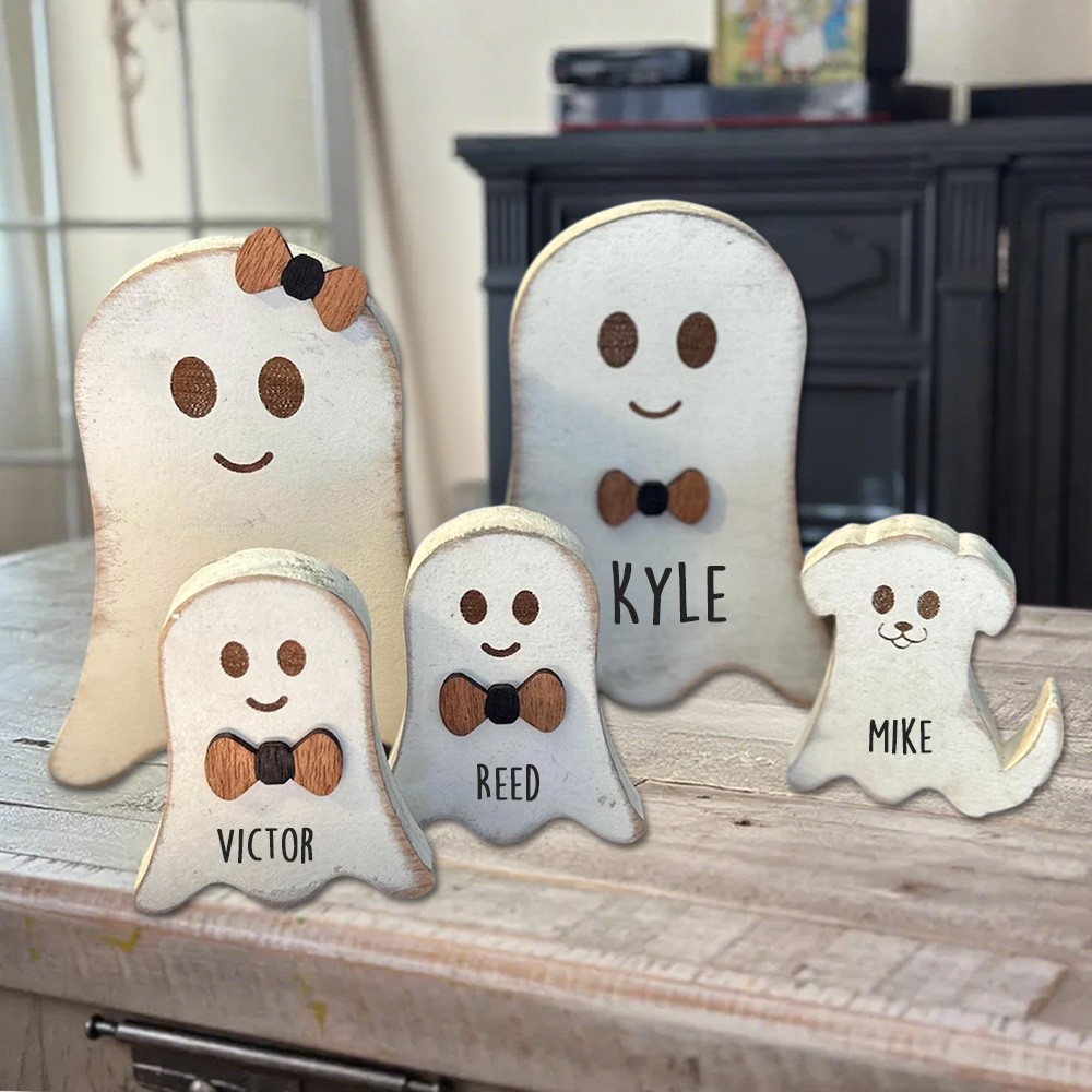 Personalized Ghost Family Our Boo Crew Halloween Decor Gift