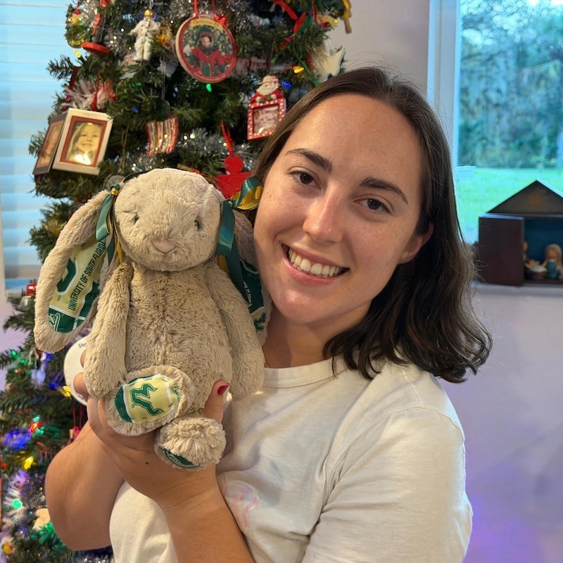 Custom Collegiate Bunny Perfect Graduation Gift for Students Alumni