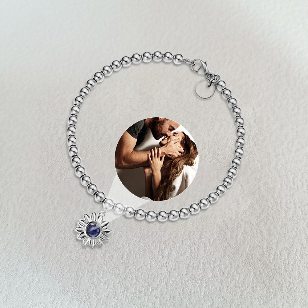 Personalized Projection Bracelet With Photo Inside For Valentine's Day Gifts