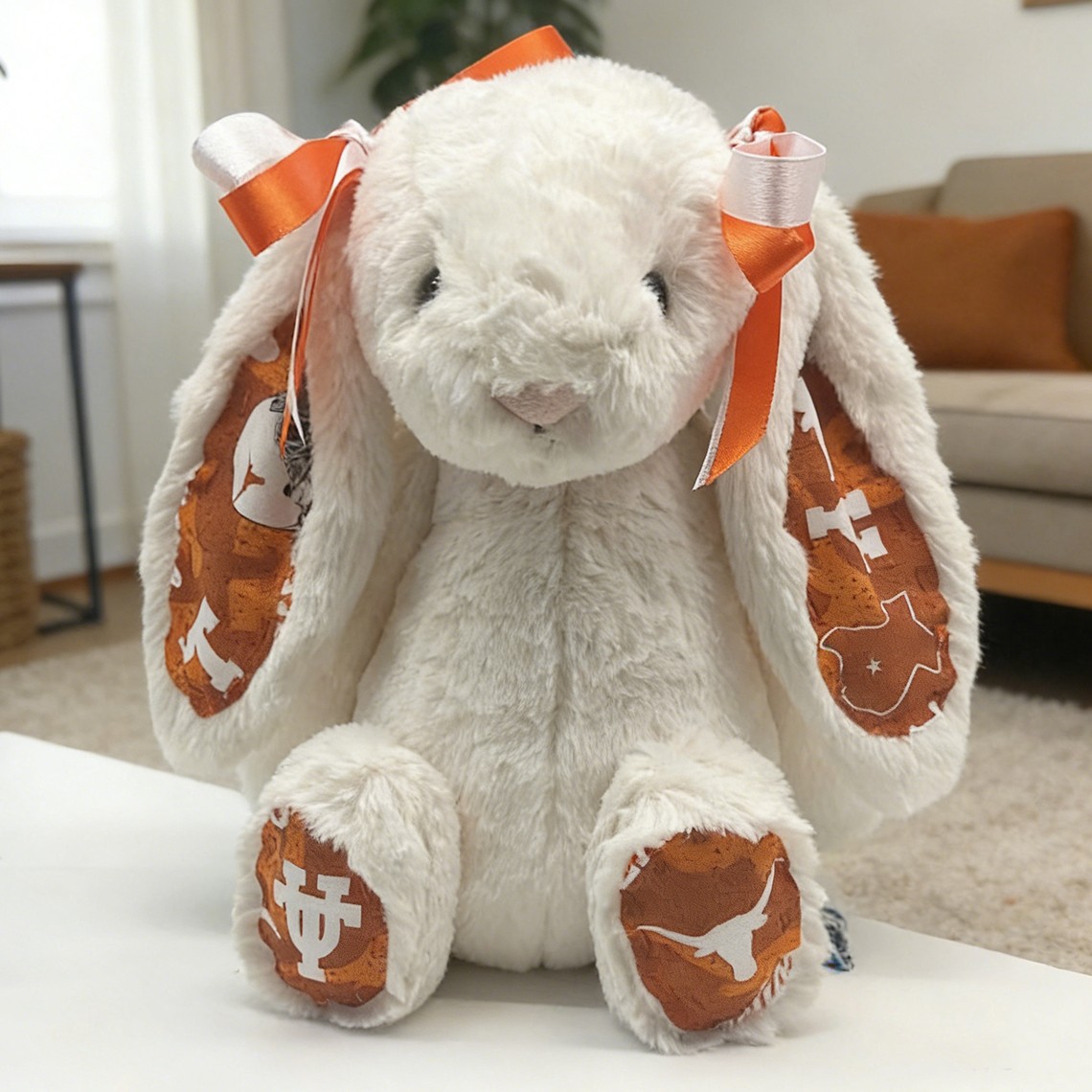 University of Texas at Austin Custom Collegiate Bunny Perfect Gift for Students Grads