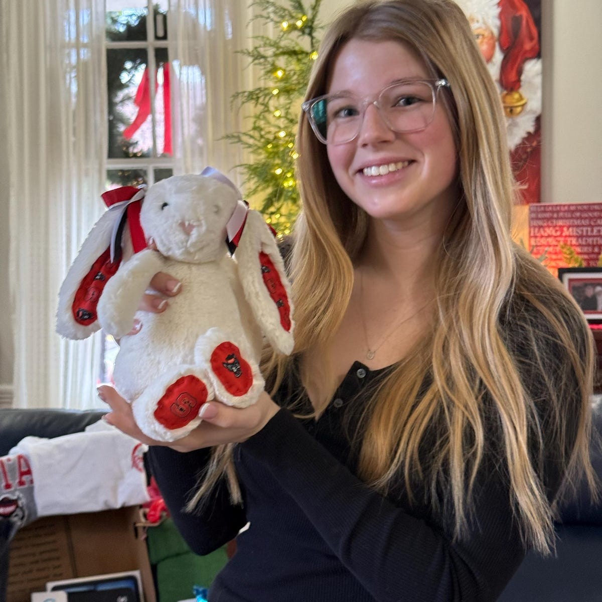 Custom Collegiate Bunny Perfect Graduation Gift for Students Alumni