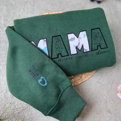 Custom Embroidered Mama Sweatshirt Gift Ideas For Christmas Family Gift