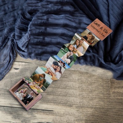 Personalized Pull Out Photo Box For Valentine's Day Birthday
