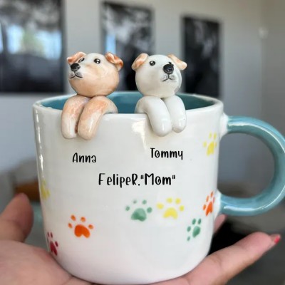 Custom Dog Figure Mug For Pet Lover Or Dog Owner Keepsake Gift