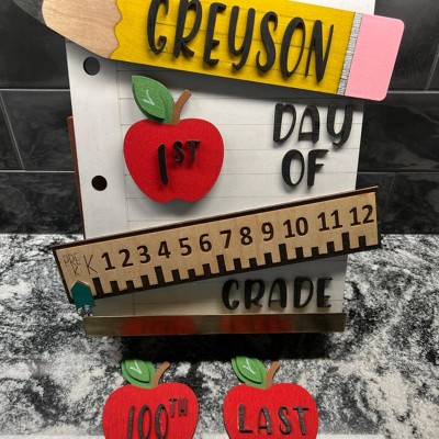 Personalized Interchangeable Back to School Sign Kit