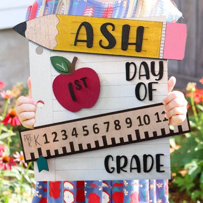 Personalized Interchangeable Back to School Sign Kit