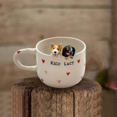 Custom Pet Figure Mug For Pet Lover Or Dog Owner Keepsake Gift