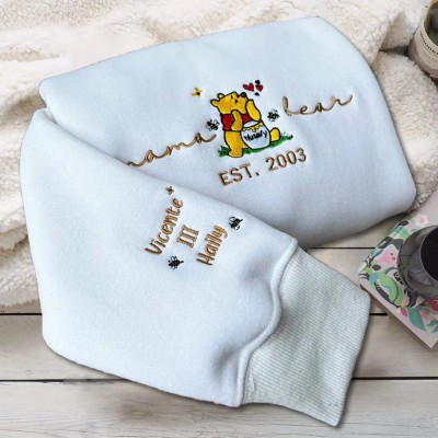 Custom Embroidered Bear Mama Sweatshirt Gift Ideas For Christmas Family Gift