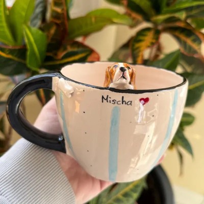 Custom Pet Figure Mug For Pet Lover Or Dog Owner Keepsake Gift