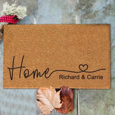 Personalized Welcome Door Mat Housewarming New Home Gift