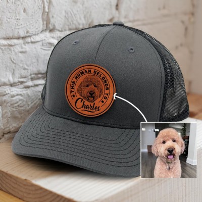 Custom Pet Photo Trucker Hat For Pet Lover Memorial Keepsake Gift