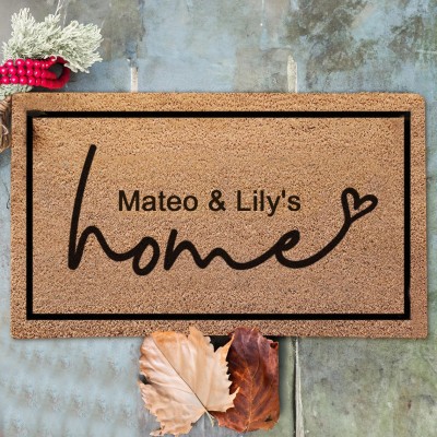 Personalized Welcome Door Mat Housewarming New Home Gift