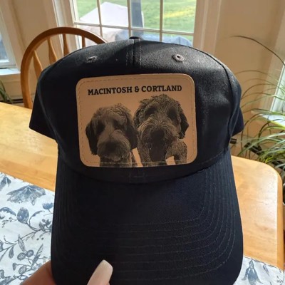 Custom Dog Face Photo Trucker Hat For Pet Lover Memorial Keepsake Gift