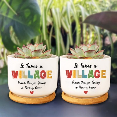Personalized Teacher Appreciation Gift Thank You Plant Pot