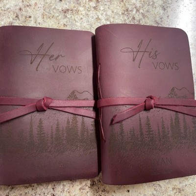 Personalized Leather Vow Books Gifts for Couple