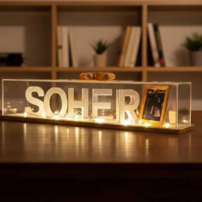 Dual Name Illusion Love 3D Printed as Valentine Sweet Gifts