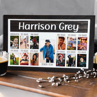 Personalized 3D K-12 School Years Photo Frame Display Back to School Gifts