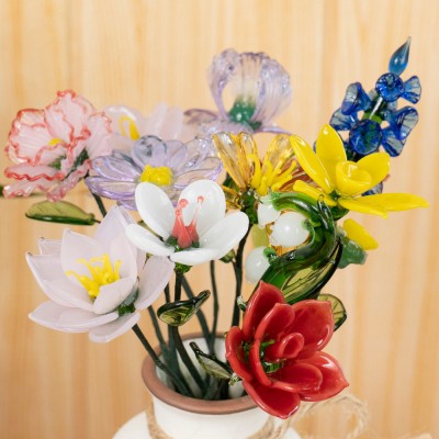 Custom Handmade Glass Birth Month Flower For Mom Grandma Christmas Unique Gift