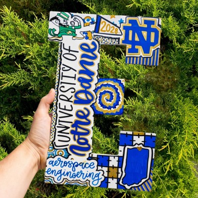 Personalized College Letters Graduation Gift Dorm Decor