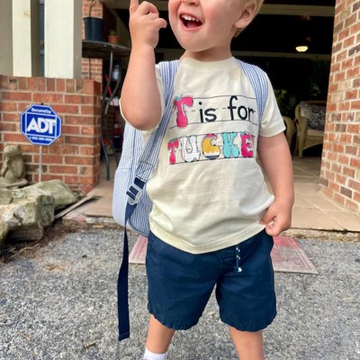 Personalized Back to School First Day of School Name Shirt For Kids