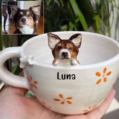 Custom Dog Figure Mug For Pet Lover Or Dog Owner Keepsake Gift