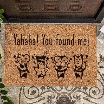 You Found Me Doormat Welcome Housewarming Gift