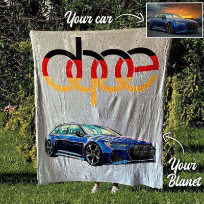 Personalized Dope Car Fleece Blanket For Valentine's Day