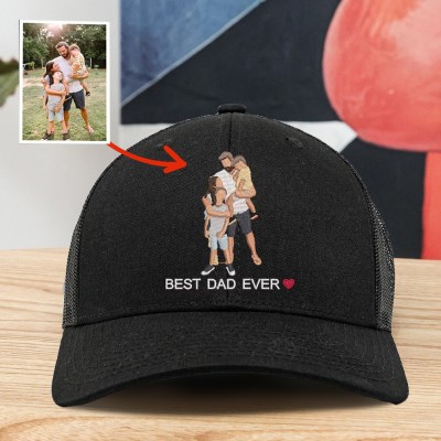 Custom Photo Embroidered Dad Cap For Men New Dad Father's Day Gift
